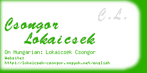 csongor lokaicsek business card